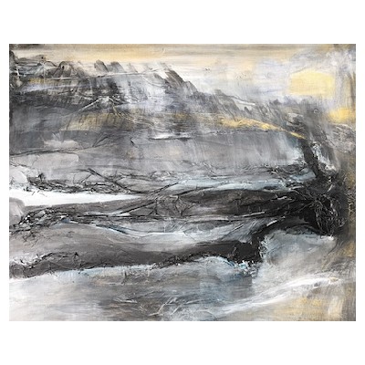 Landschaft, Acryl auf Leinwand, 100x80 cm